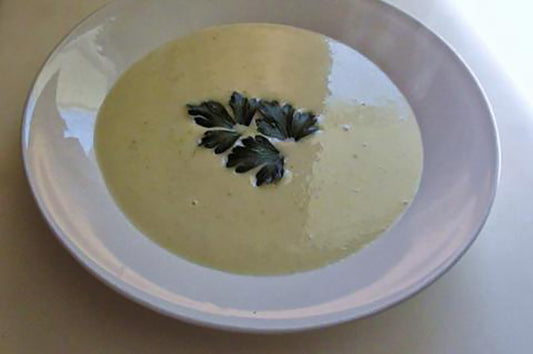 Vegan Cream of Celery Soup
