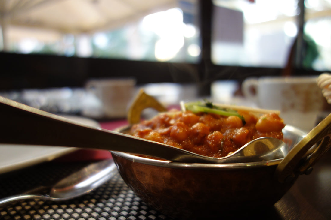 Chickpeas Stew with Potatoes and Yams