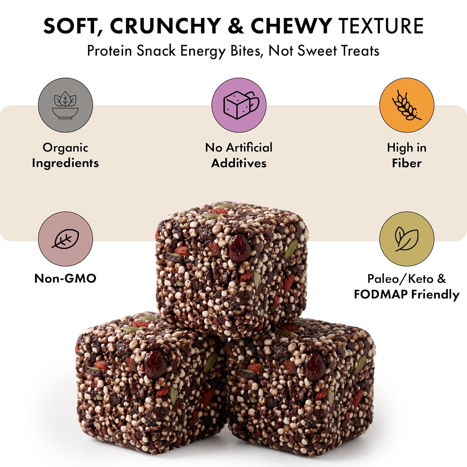 Energy Bites - Acai Hibiscus (6-Pack) | Plant-Based, No Refined Sugar, Gut-Friendly Snack Joulebody