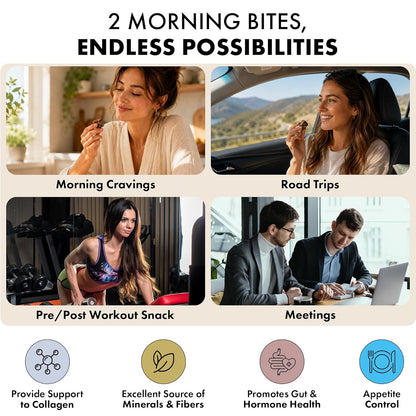 Energy Bites - Acai Hibiscus (6-Pack) | Plant-Based, No Refined Sugar, Gut-Friendly Snack Joulebody
