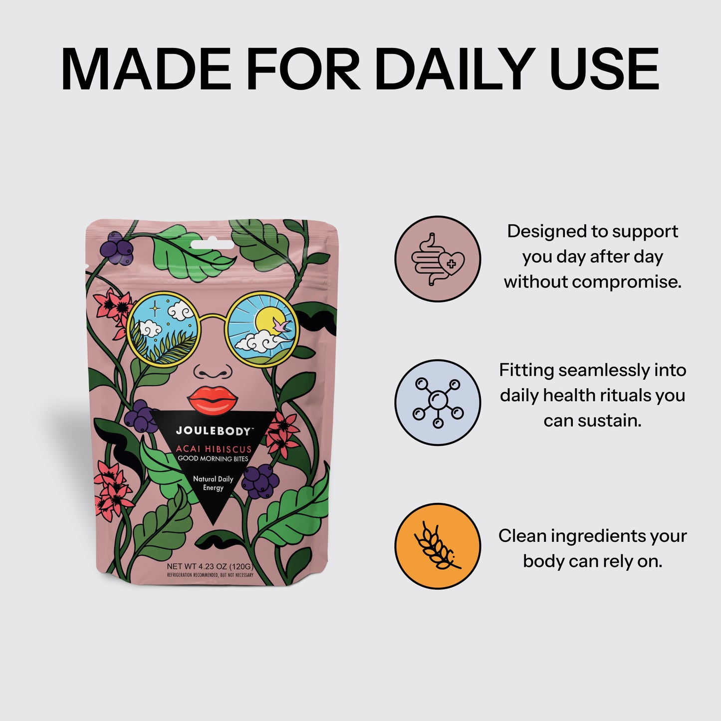 Acai Hibiscus Good Morning Bites Joulebody